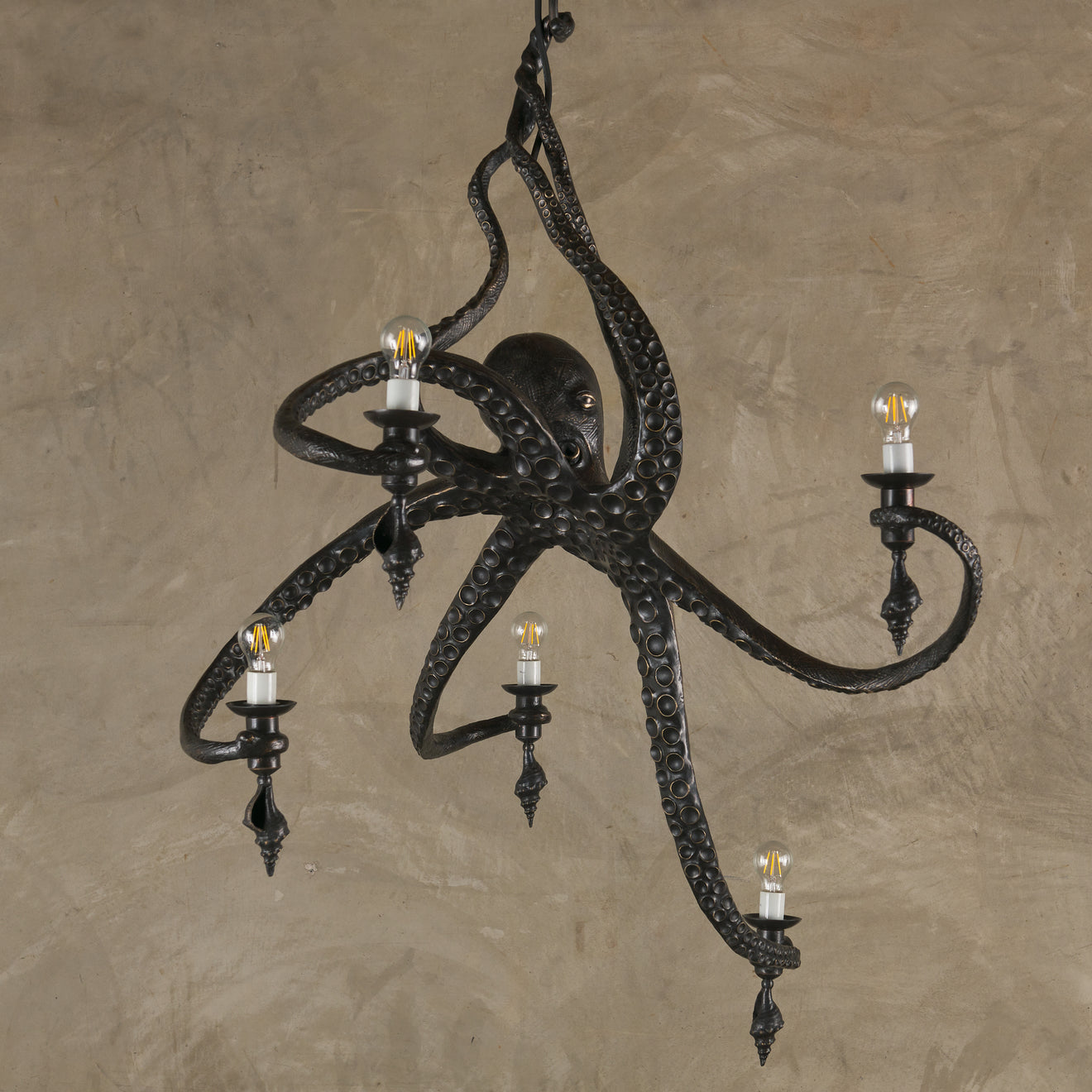 LIFESIZE OCTOPUS CHANDELIER BY BRADLEY CLIFFORD
